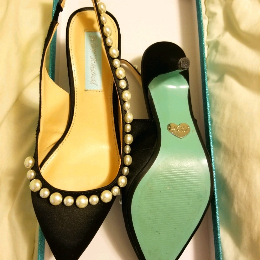 Betsey Johnson Satin Heels